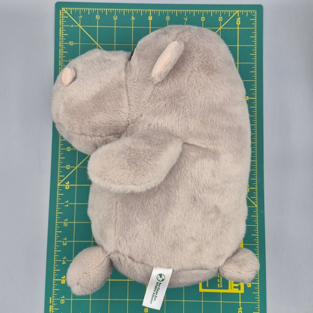 Aurora San Diego Zoo Wildlife Alliance Hippo Plush Gray Stuffed Animal 2022 - Picture 8 of 9